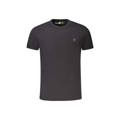 Timberland T-Shirt Maniche Corte Uomo Nera Ricamo Logo Nero - foto prodotto