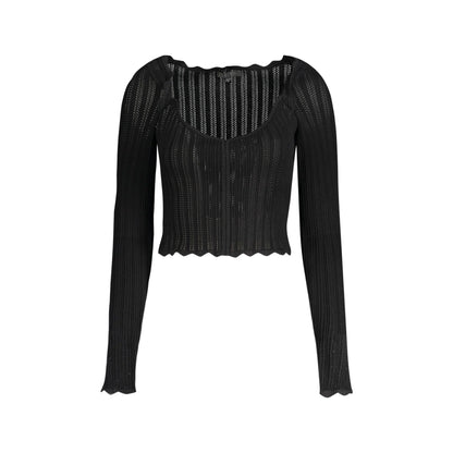 Guess Jeans Maglia Donna Nera Logo Maglie Nero - foto prodotto