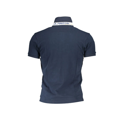 La Martina Polo Maniche Corte Uomo Blu Ricamo - vista 2