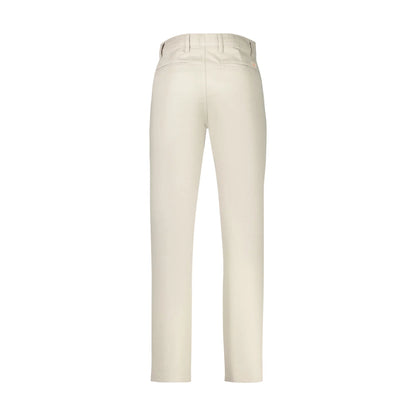 Boss Pantaloni Uomo beige Tapered Fit Logo - vista 2