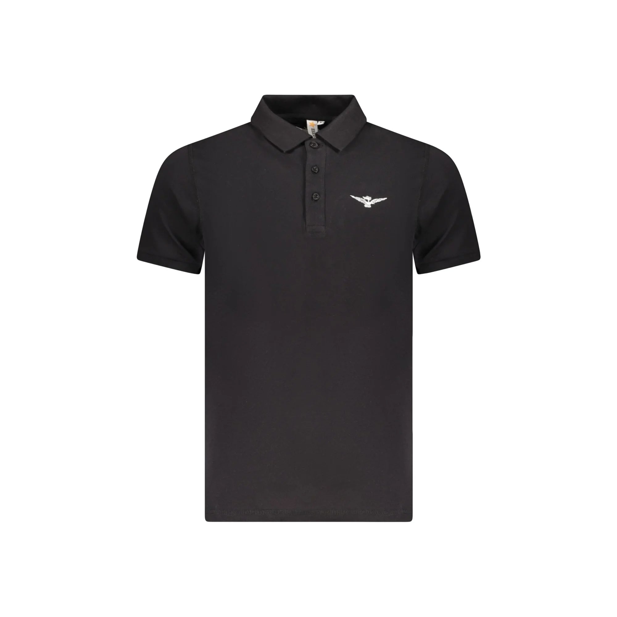 Accademia Militare Polo Maniche Corte Uomo Nera Stampa Logo Nero - foto prodotto