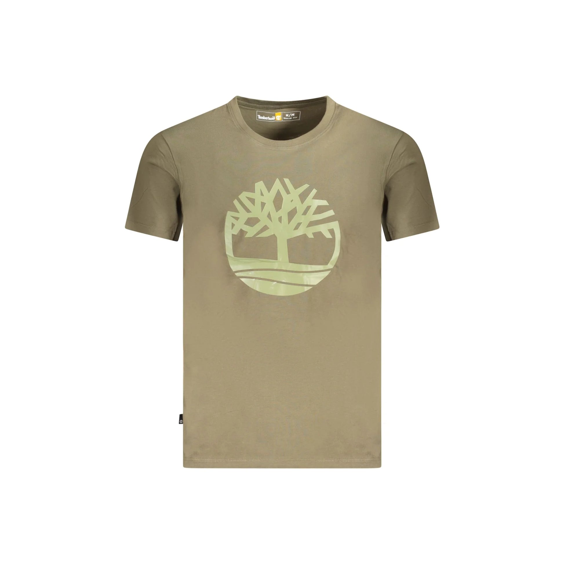 Timberland T-Shirt Maniche Corte Uomo Verde Stampa Logo - foto prodotto