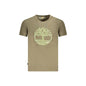 Timberland T-Shirt Maniche Corte Uomo Verde Stampa Logo - foto prodotto