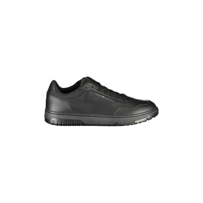 TOMMY HILFIGER Scarpe Sneakers Uomo Nere con Logo e Plantare Removibile Nero - foto prodotto