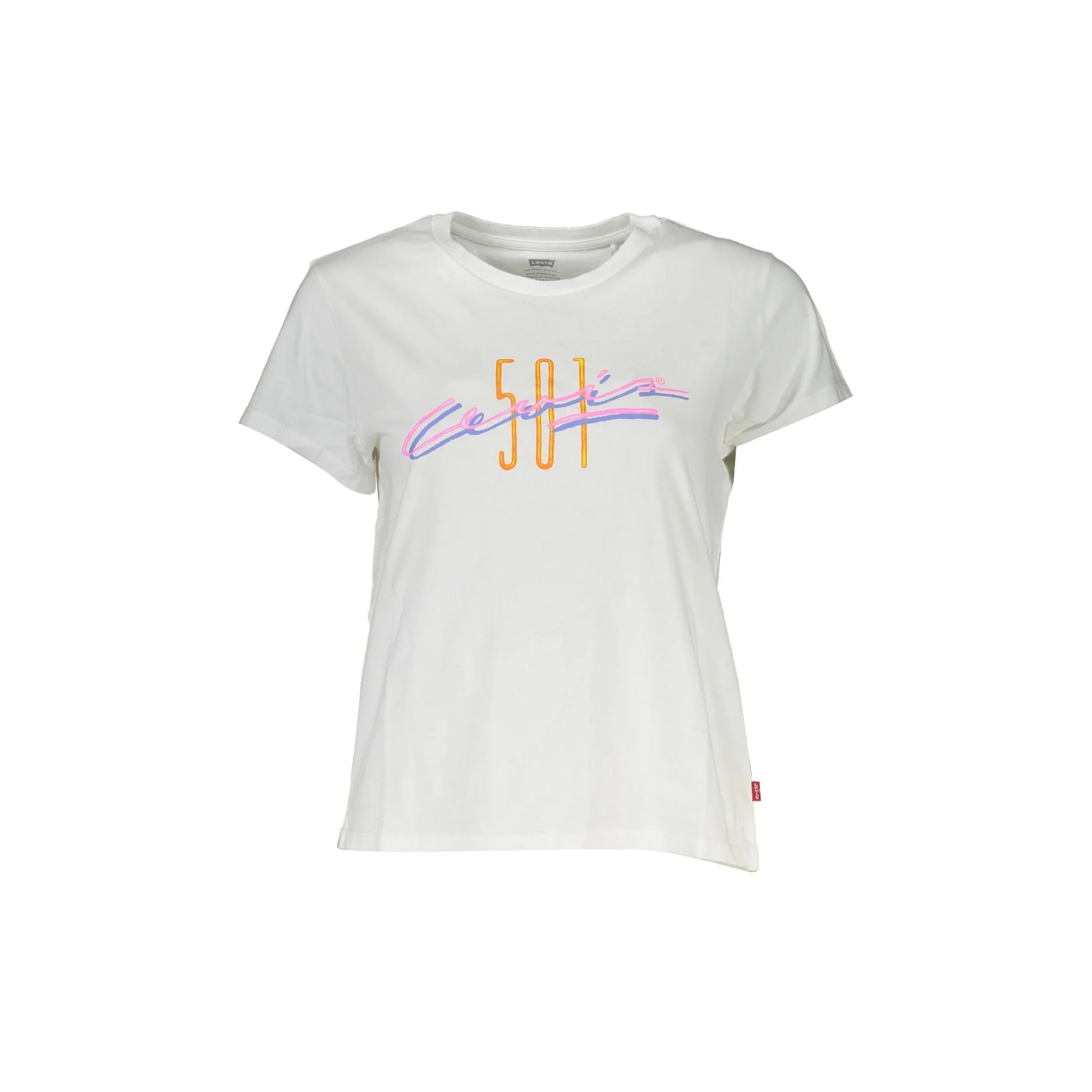 LEVI'S T-SHIRT MANICHE CORTE DONNA BIANCO