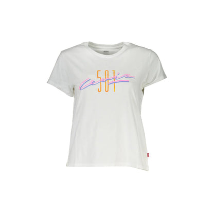 LEVI'S T-SHIRT MANICHE CORTE DONNA BIANCO