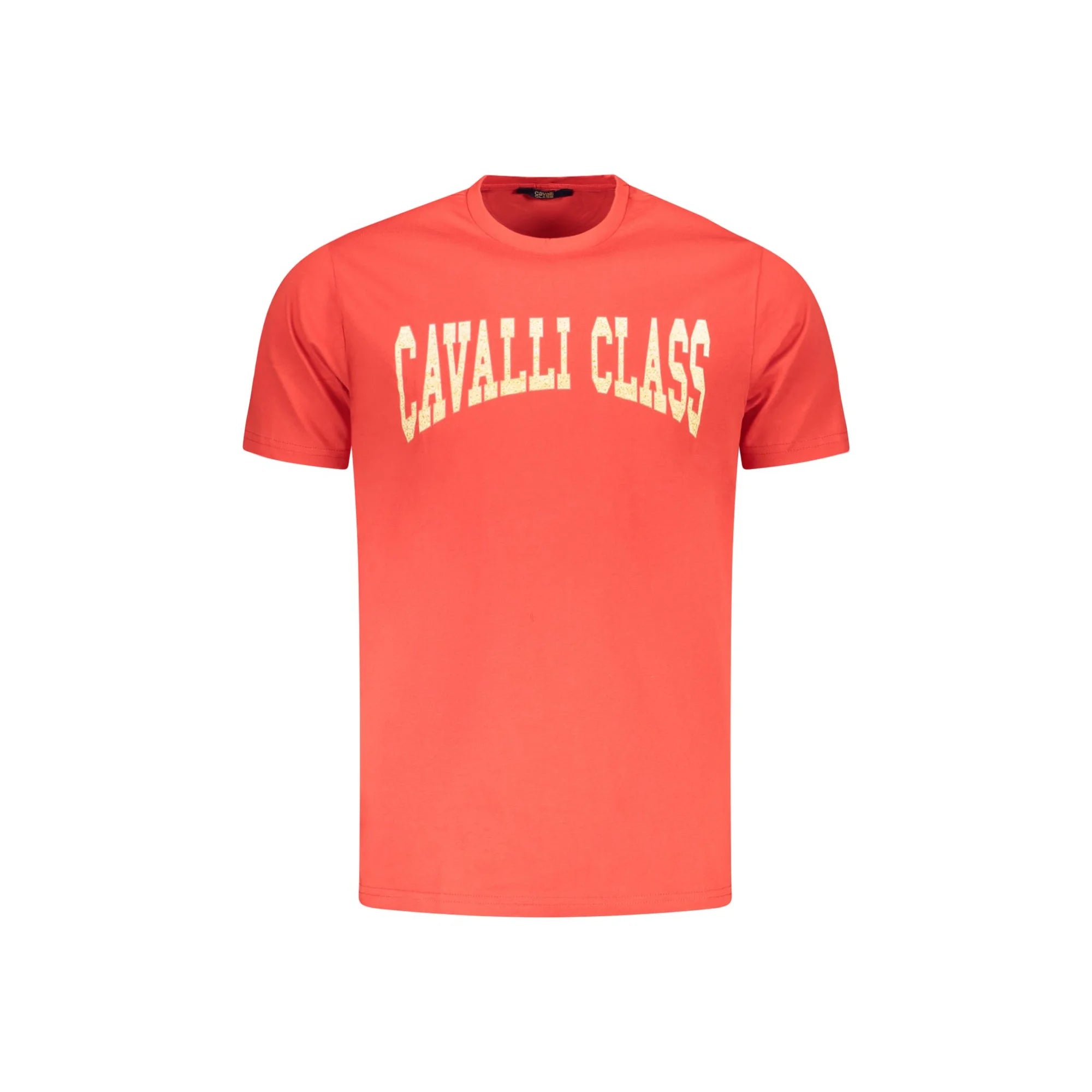 Cavalli Class T-Shirt Maniche Corte Uomo Rossa Stampa Logo Rosso - foto prodotto
