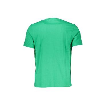 North Sails T-Shirt Uomo Verde Girocollo Cotone Logo - vista 2