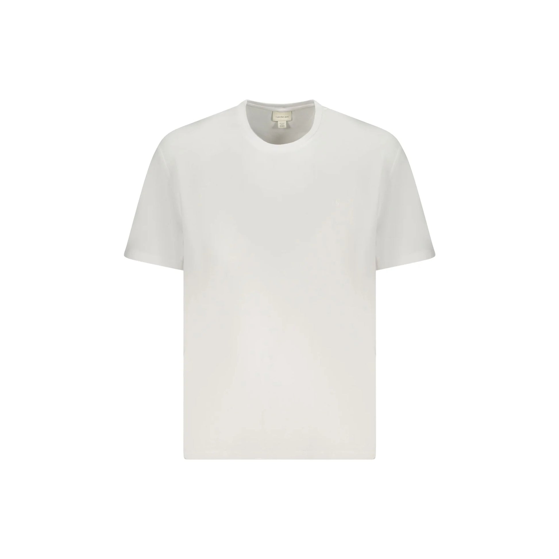 Calvin Klein T-Shirt Maniche Corte Uomo Bianca Ricamo Logo Bianco - foto prodotto