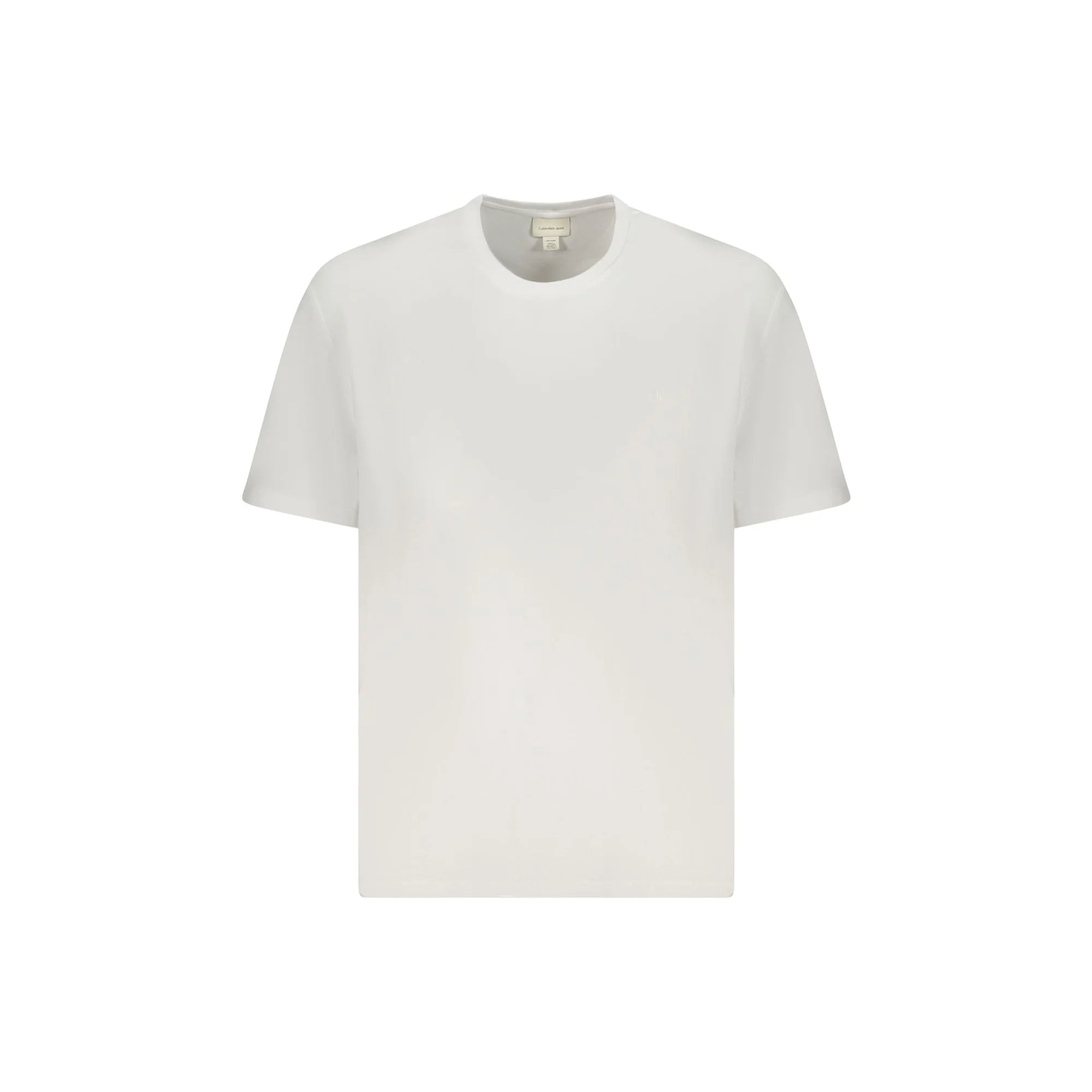 Calvin Klein T-Shirt Maniche Corte Uomo Bianca Ricamo Logo Bianco - foto prodotto
