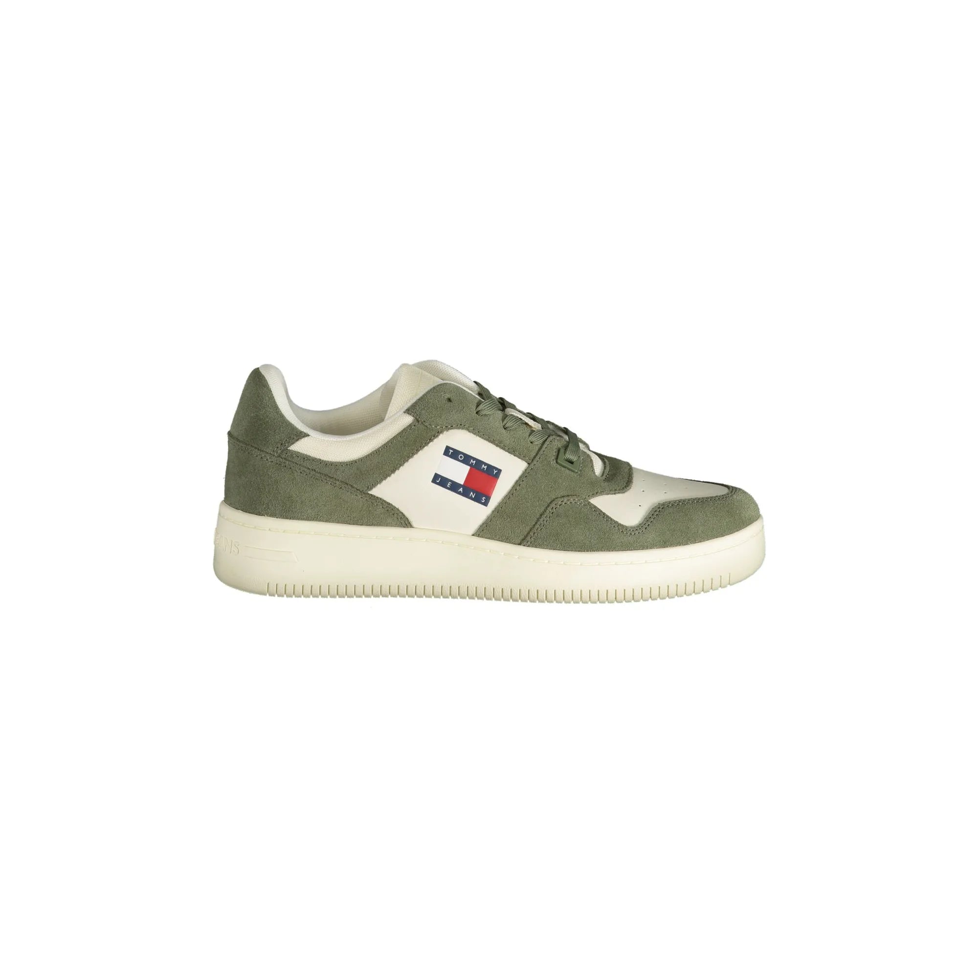 TOMMY HILFIGER Scarpe Sneakers Uomo Verdi con Dettagli a Contrasto Verde - foto prodotto