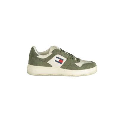 TOMMY HILFIGER Scarpe Sneakers Uomo Verdi con Dettagli a Contrasto Verde - foto prodotto