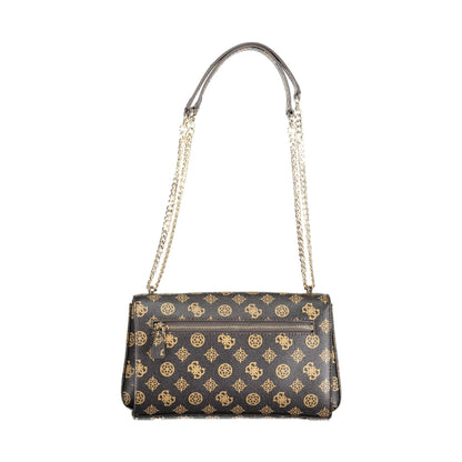 GUESS JEANS Borsa Donna Loralee Marrone con Manici in Catena Borse - vista 2