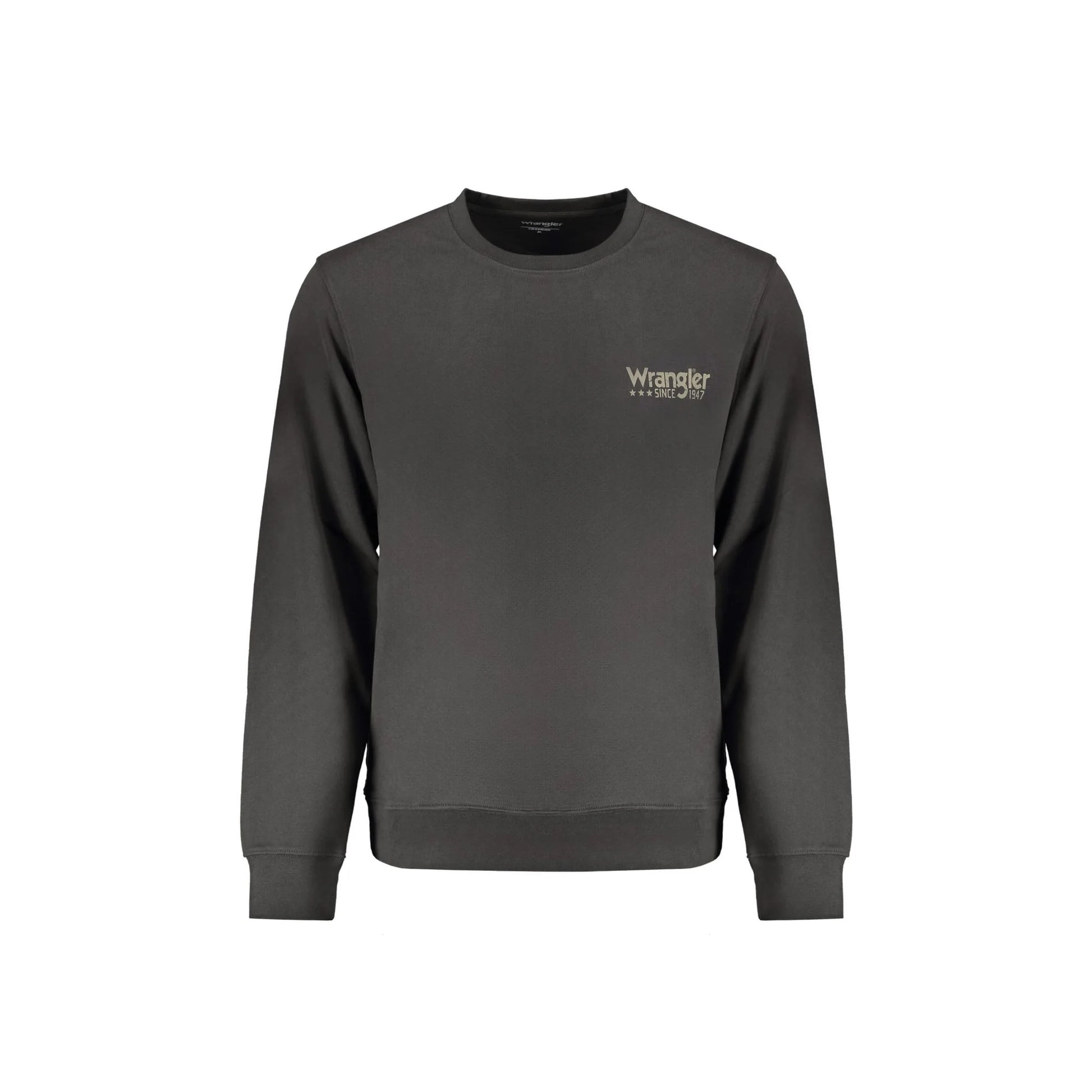 Wrangler Felpa Maniche Lunghe Uomo Nera Stampa Logo Felpe Nero - foto prodotto