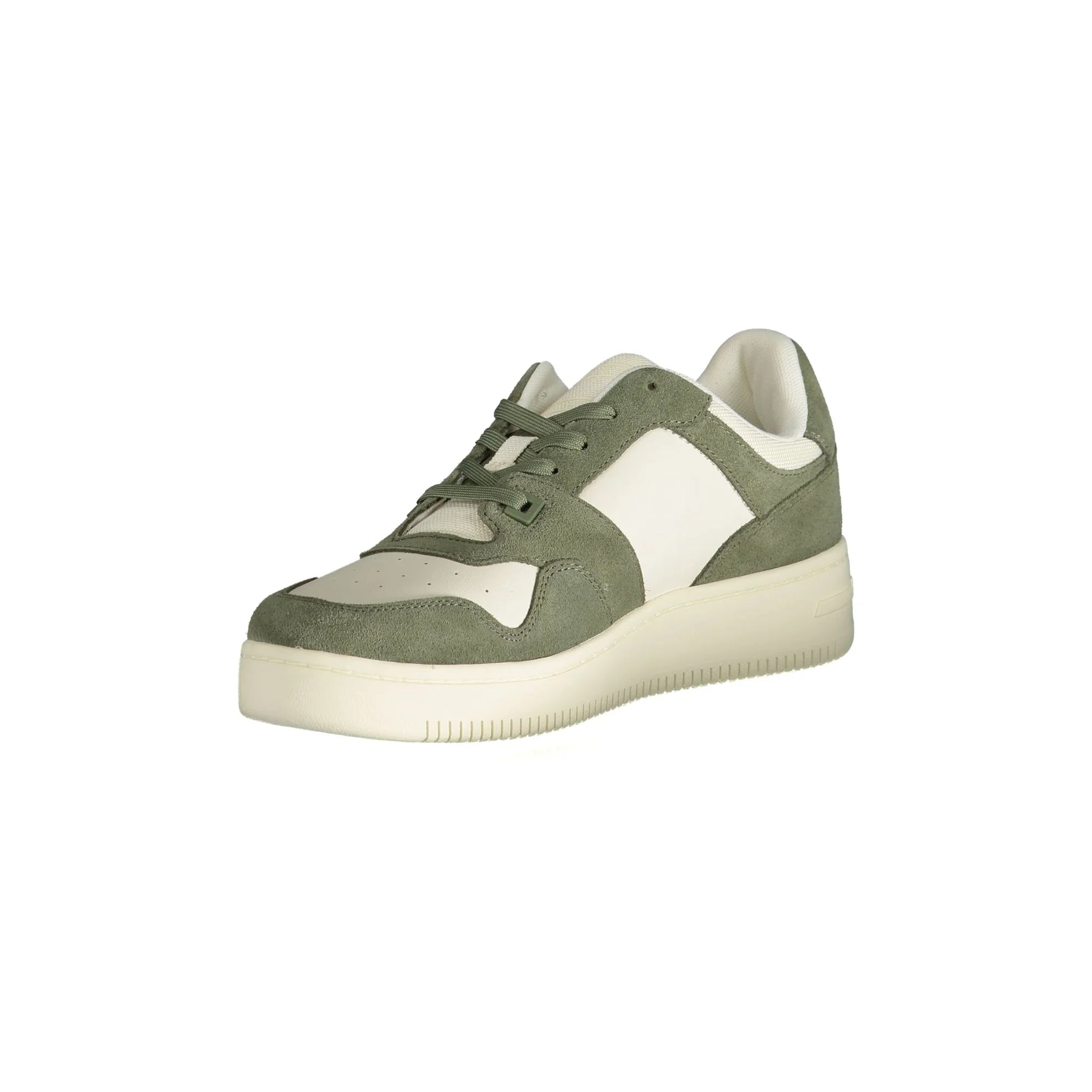 TOMMY HILFIGER Scarpe Sneakers Uomo Verdi con Dettagli a Contrasto - vista 3