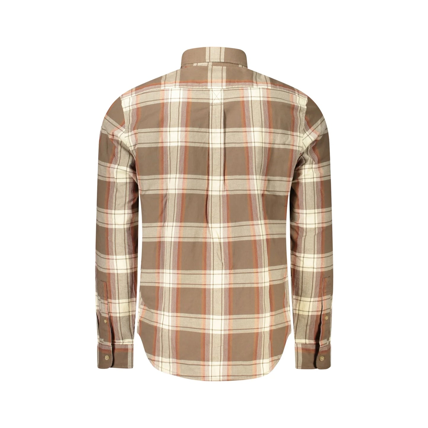 Timberland Camicia Maniche Lunghe Uomo Marrone Ricamo Camicie - vista 2