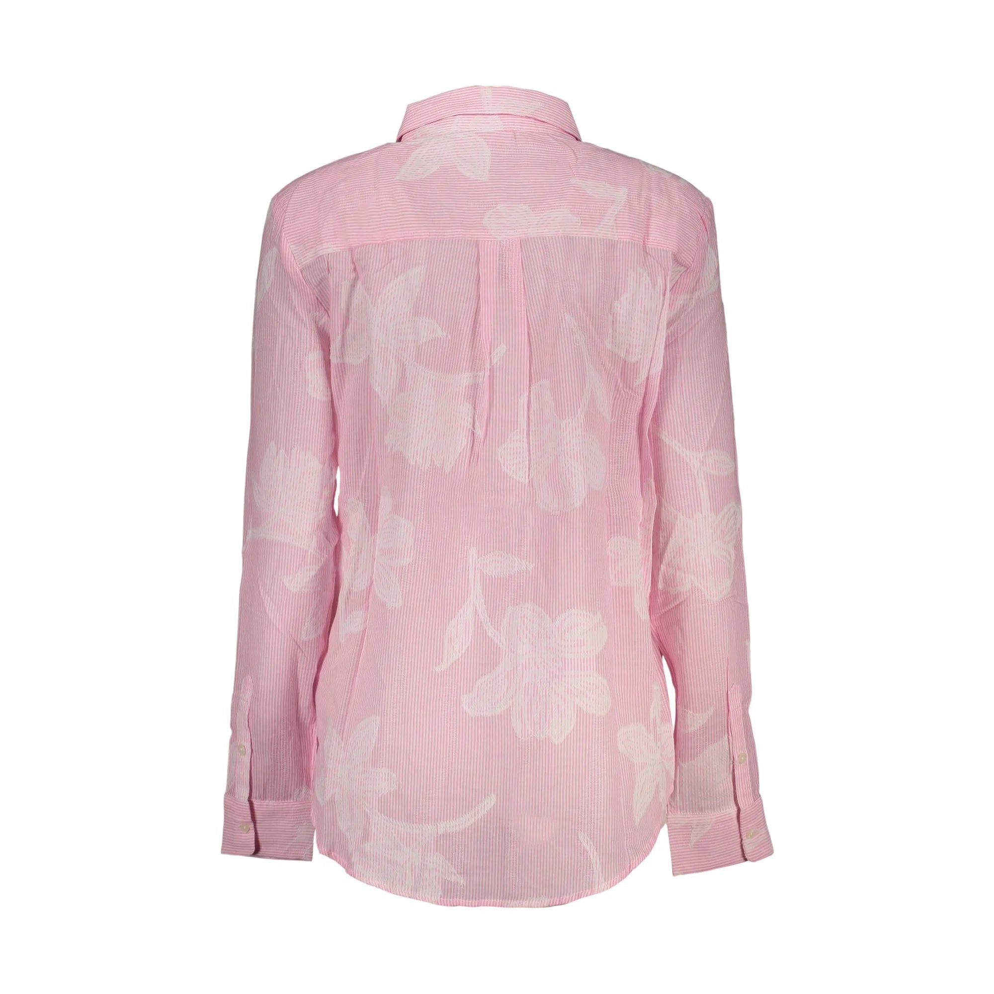 DESIGUAL CAMICIA MANICHE LUNGHE DONNA ROSA