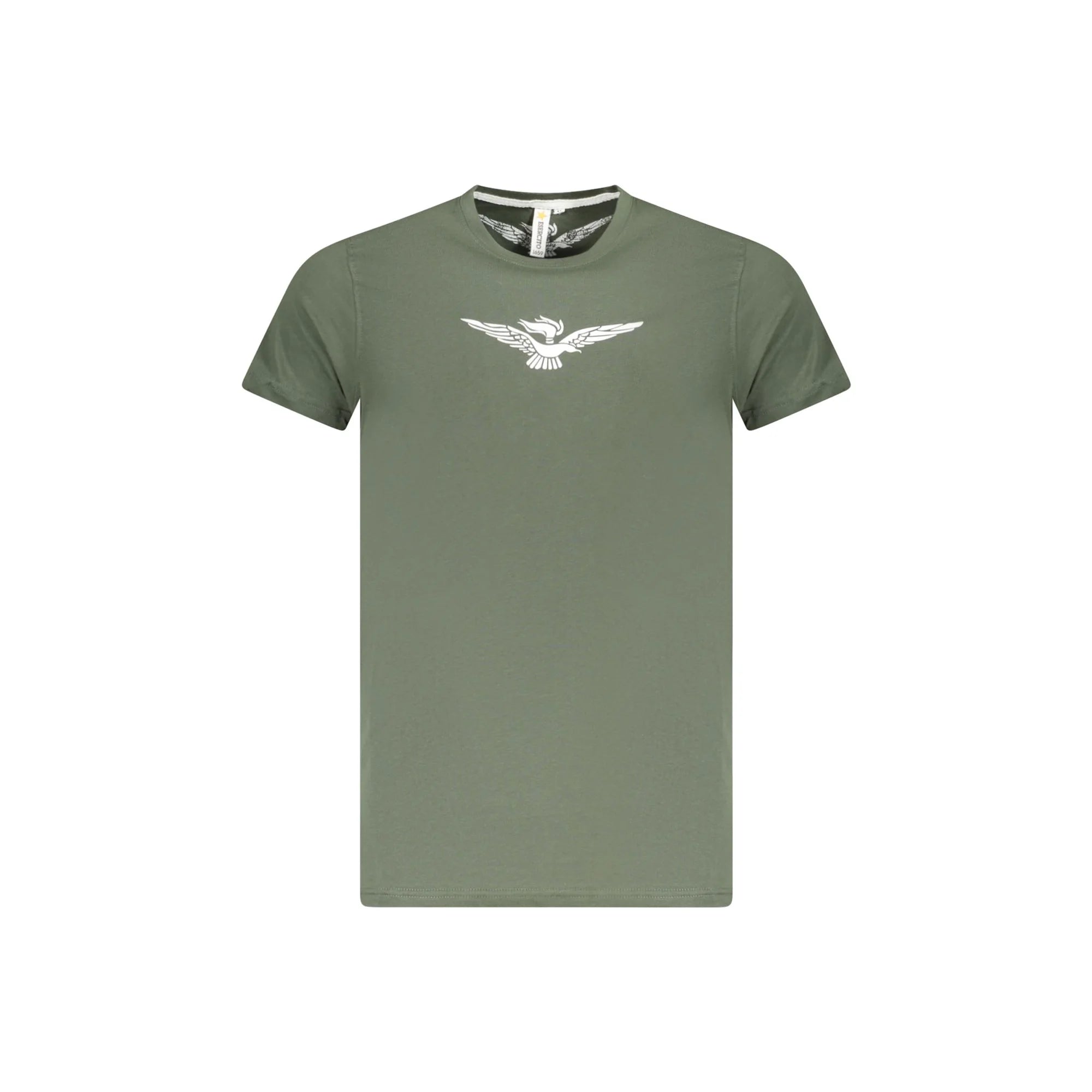 Accademia Militare T-Shirt Maniche Corte Uomo Verde Stampa - foto prodotto