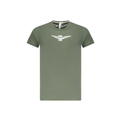 Accademia Militare T-Shirt Maniche Corte Uomo Verde Stampa