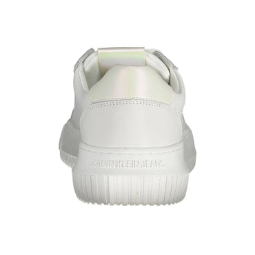 CALVIN KLEIN Scarpe Sneakers Donna Bianche con Dettagli Logo bianco - vista 2