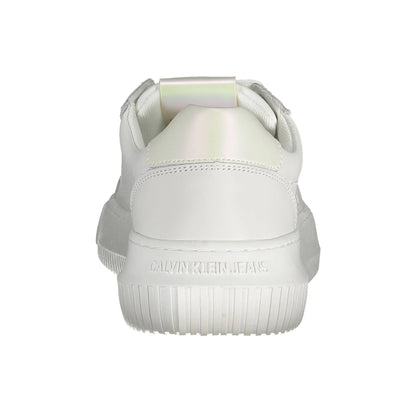 CALVIN KLEIN Scarpe Sneakers Donna Bianche con Dettagli Logo bianco - vista 2