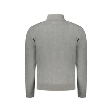 Norway 1963 Cardigan Uomo Grigio con Zip e Logo Ricamato Maglie - vista 2