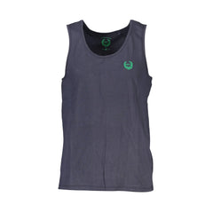 Gian Marco Venturi Camiseta sin mangas Hombre Azul Bordado Logo