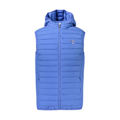 Accademia Militare Giubbotto Smanicato Uomo Blu Ricamo Logo