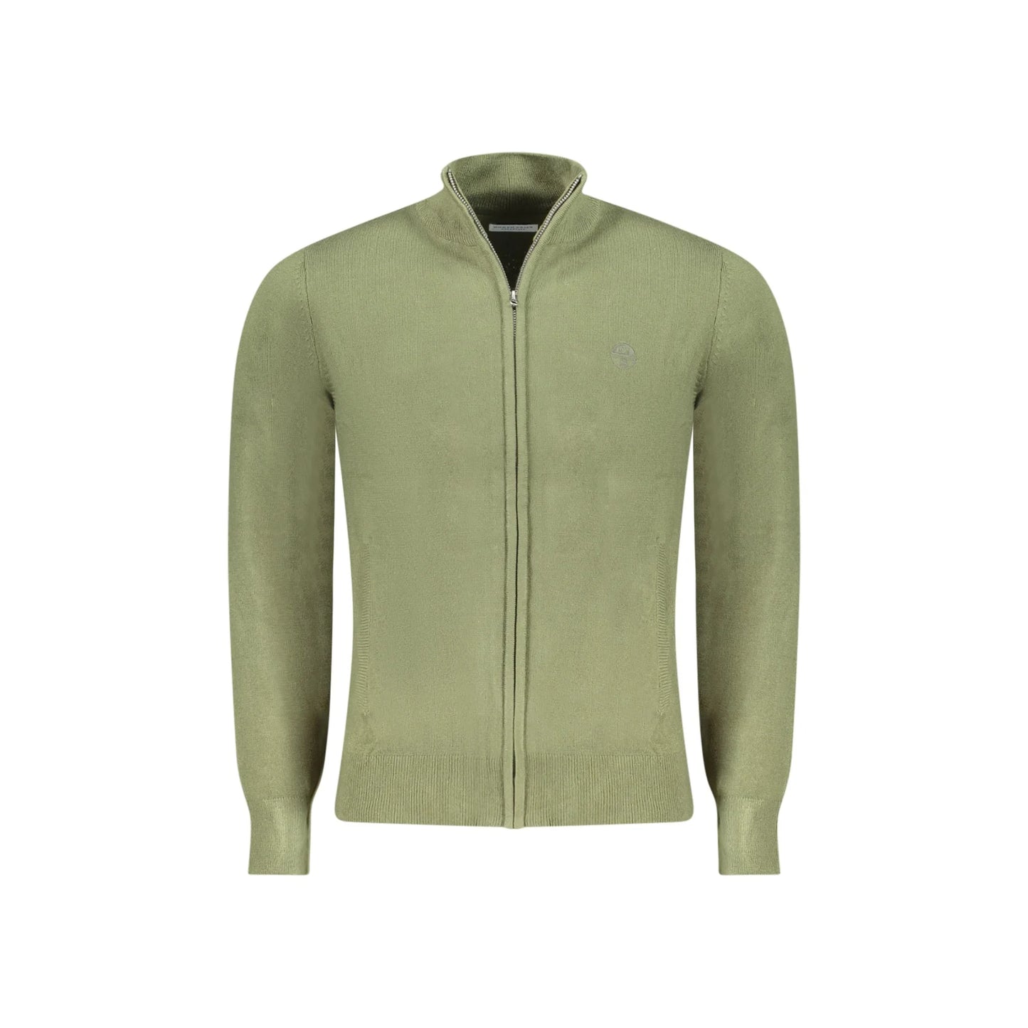 North Sails Cardigan Uomo Verde con Zip e Tasche in Maglia Maglie - foto prodotto