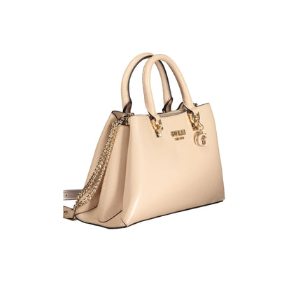 GUESS JEANS Borsa Donna Eliette Beige a Mano con Tracolla Removibile Borse - vista 3
