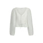 Guess Jeans Camicia Maniche Lunghe Donna Bianca Logo Camicie Bianco - foto prodotto