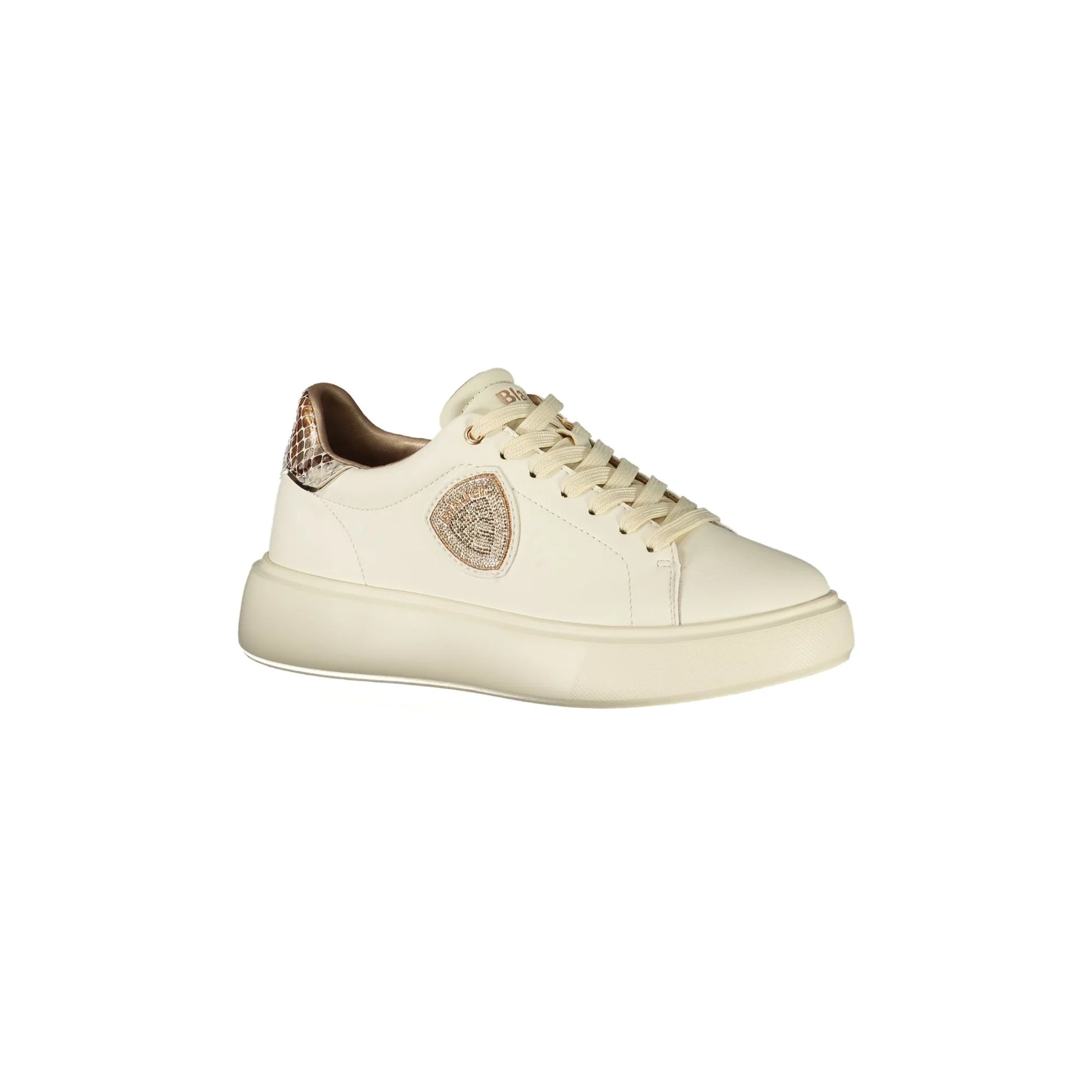 Blauer Sneakers donna beige