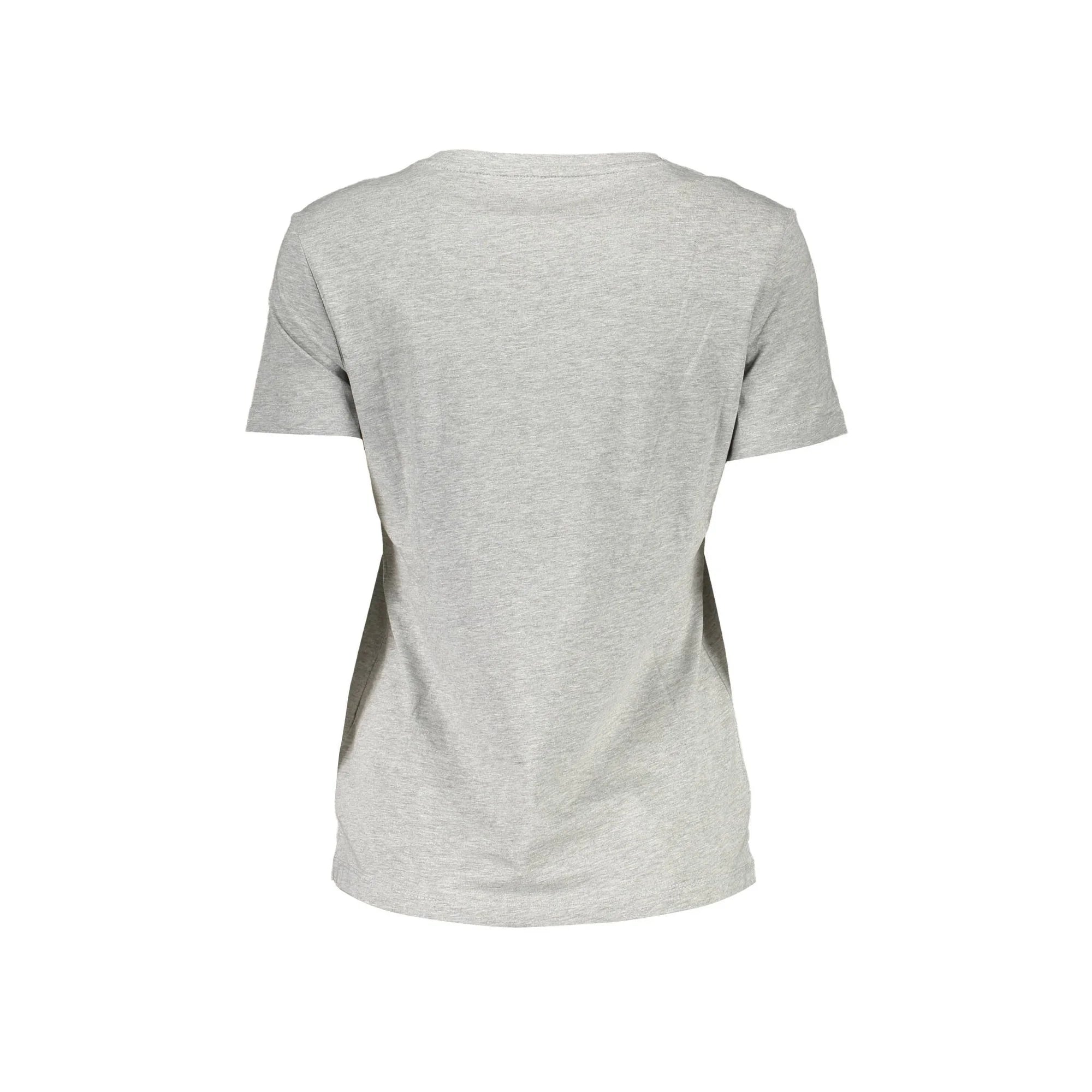 GUESS JEANS T-SHIRT MANICHE CORTE DONNA GRIGIO