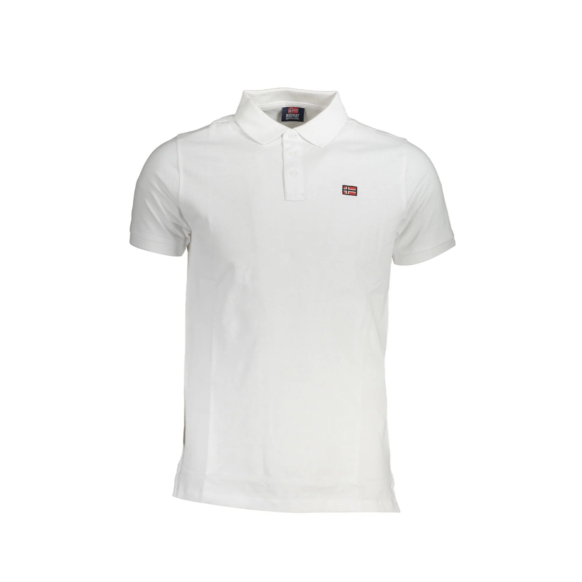 NORWAY 1963 POLO MANICHE CORTE UOMO BIANCO