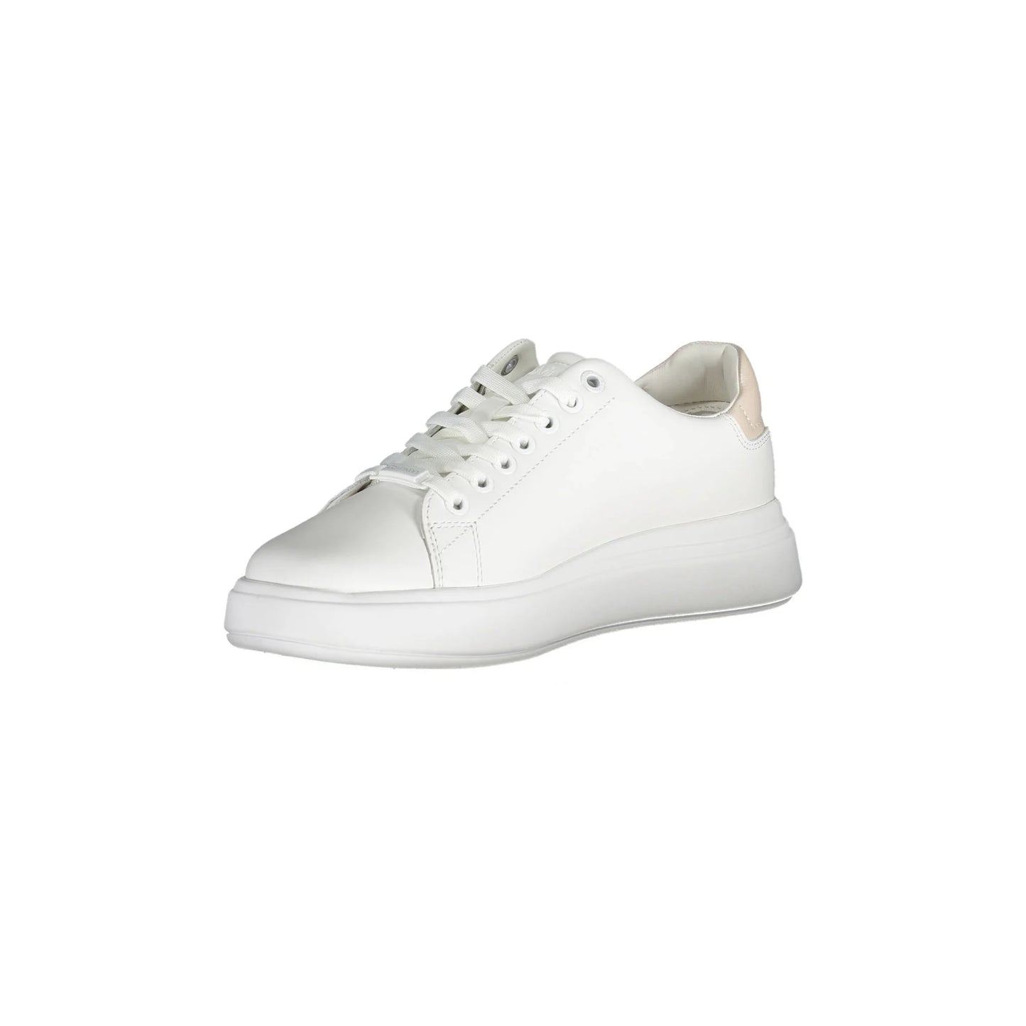 CALVIN KLEIN Scarpe Sneakers Donna Bianche con Dettagli a Contrasto bianco - vista 2