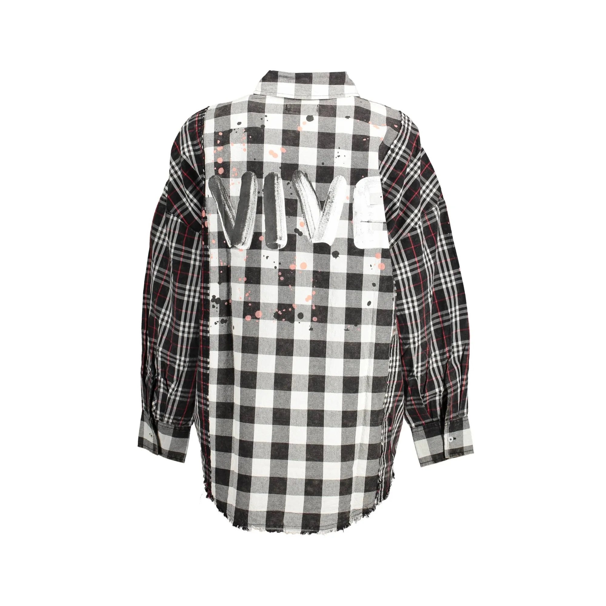 DESIGUAL CAMICIA MANICHE LUNGHE DONNA NERO