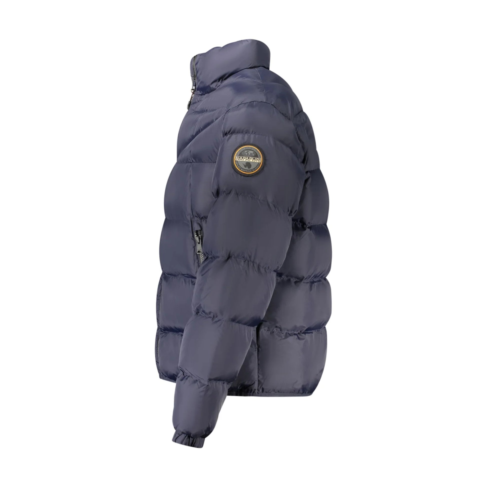 Napapijri Giubbotto Uomo Blu Relaxed Fit con Tasche e Dettagli Logo Giubbotti e Giacche - vista 3