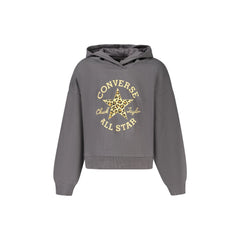 Converse Felpa Maniche Lunghe Unisex Nera Stampa Logo