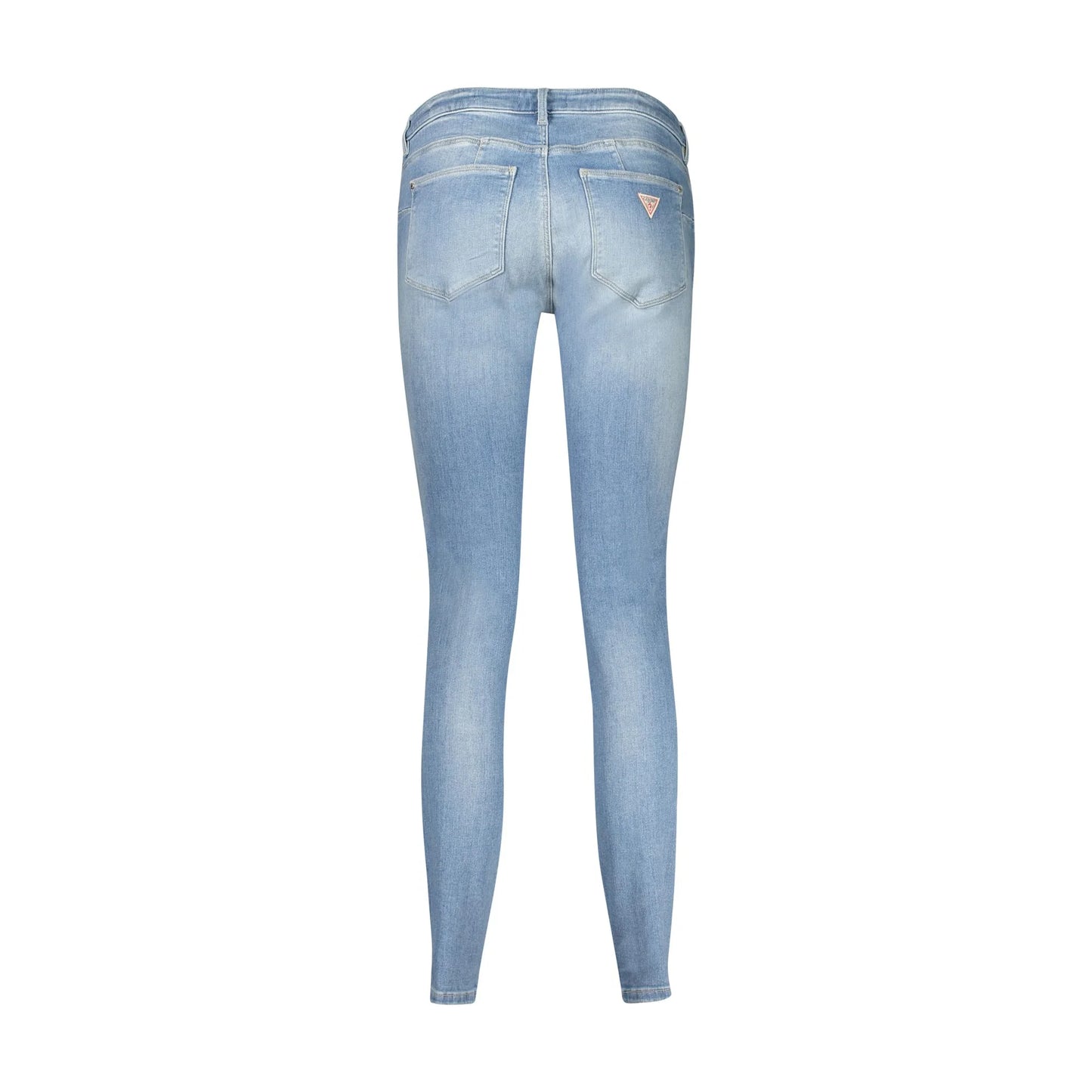 Guess Jeans Donna Azzurri Effetto Slavato Logo - vista 2
