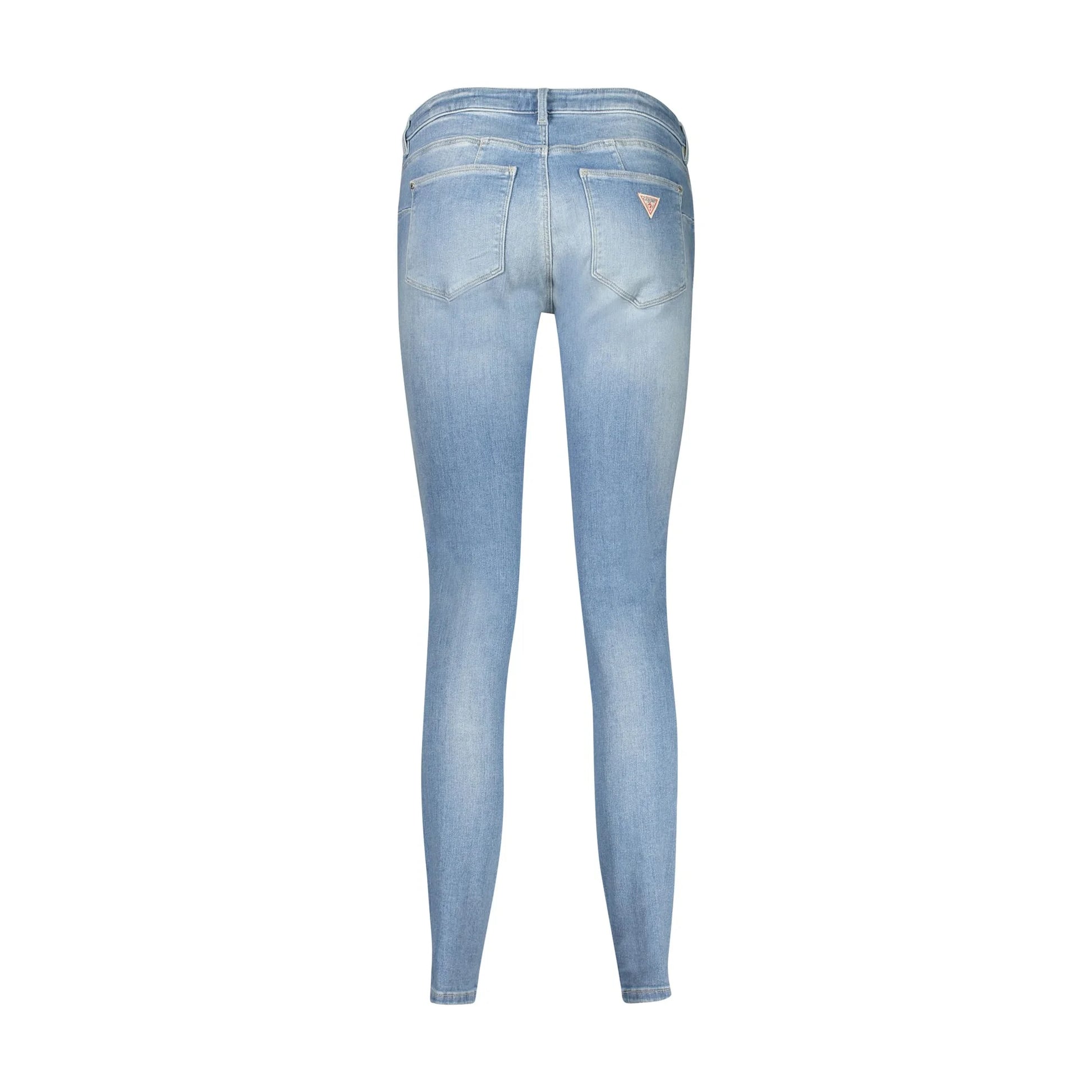 Guess Jeans Donna Azzurri Effetto Slavato Logo - vista 2