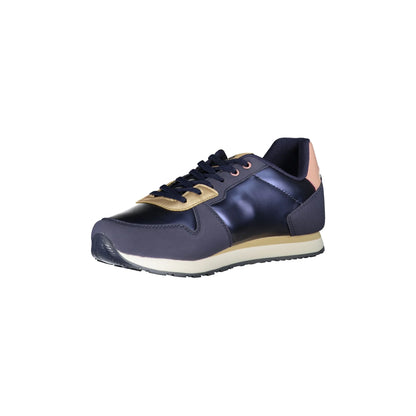 U.S. POLO ASSN. Scarpe Sneakers Donna Blu con Stampa e Dettagli a Contrasto - vista 2
