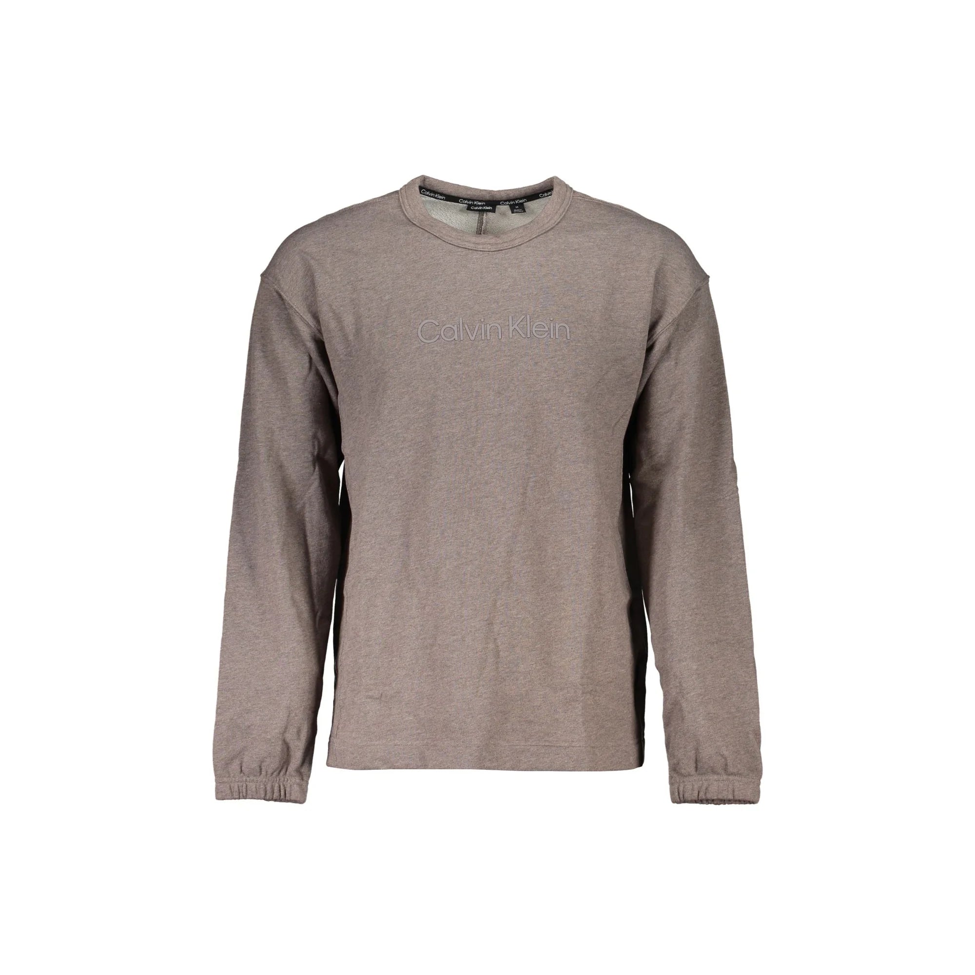 CALVIN KLEIN FELPA SENZA ZIP UOMO MARRONE