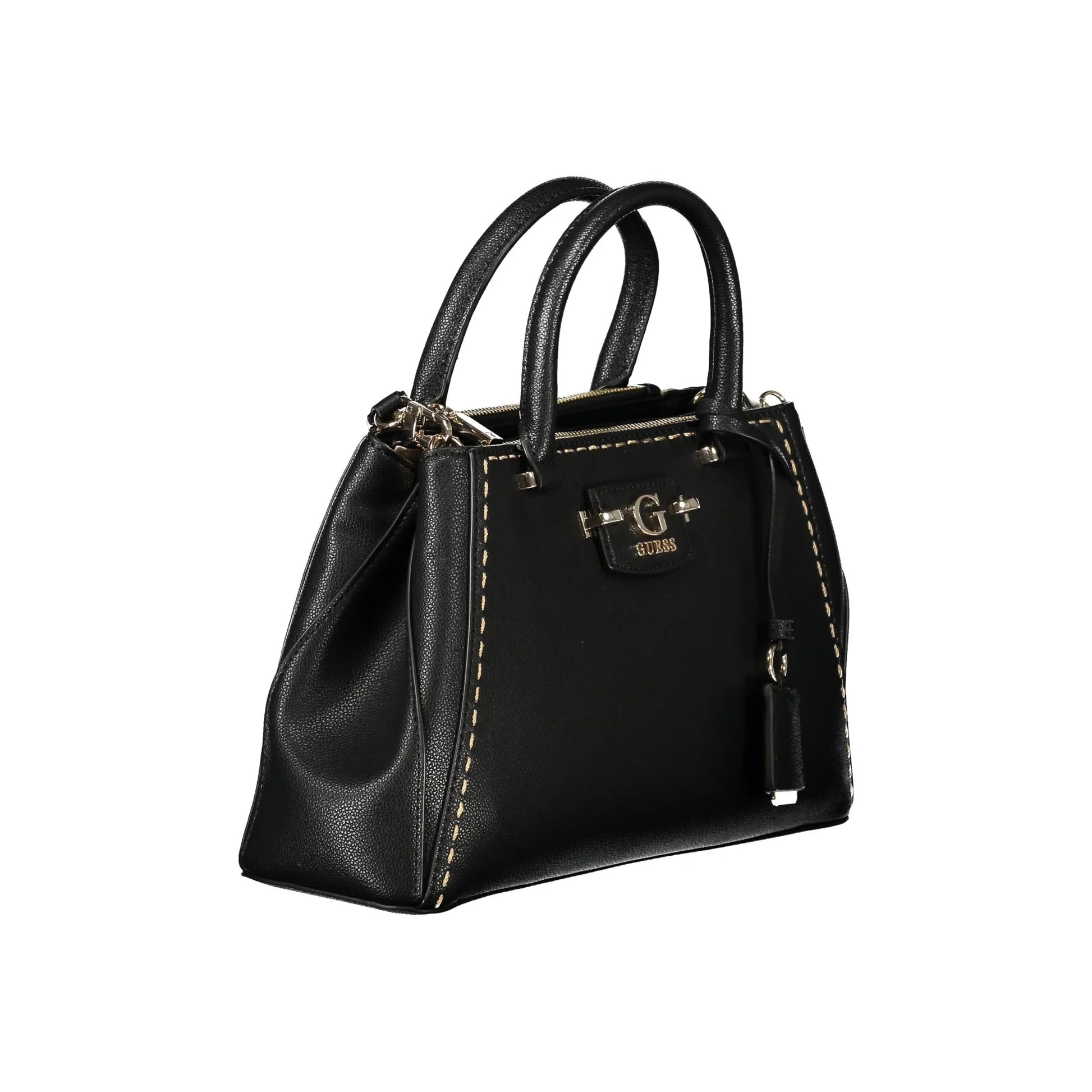 Guess Jeans Borsa a Tracolla Donna Nera Logo Borse nero - vista 3