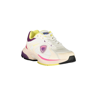 Blauer Sneakers donna bianco
