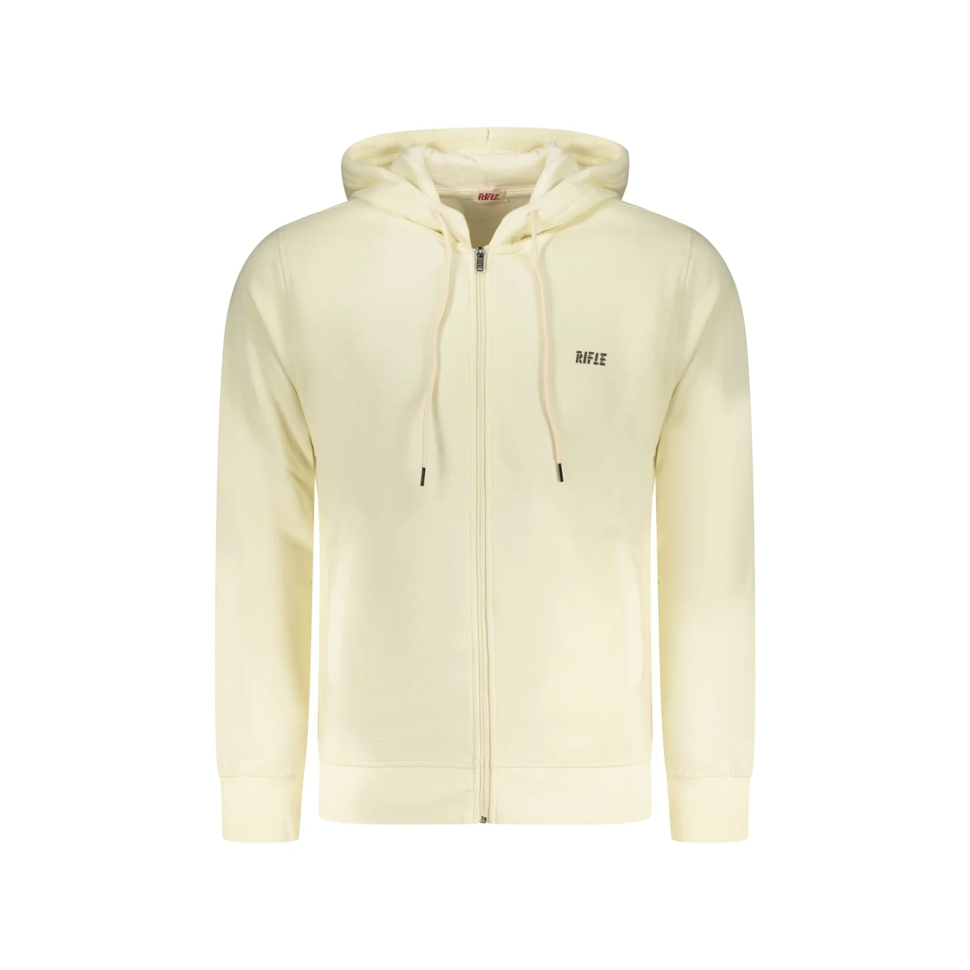 RIFLE FELPA CON ZIP UOMO BIANCO