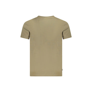 Timberland T-Shirt Maniche Corte Uomo Verde Stampa Logo - vista 2