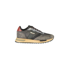 Blauer Sneakers Uomo Nere Stampa Logo