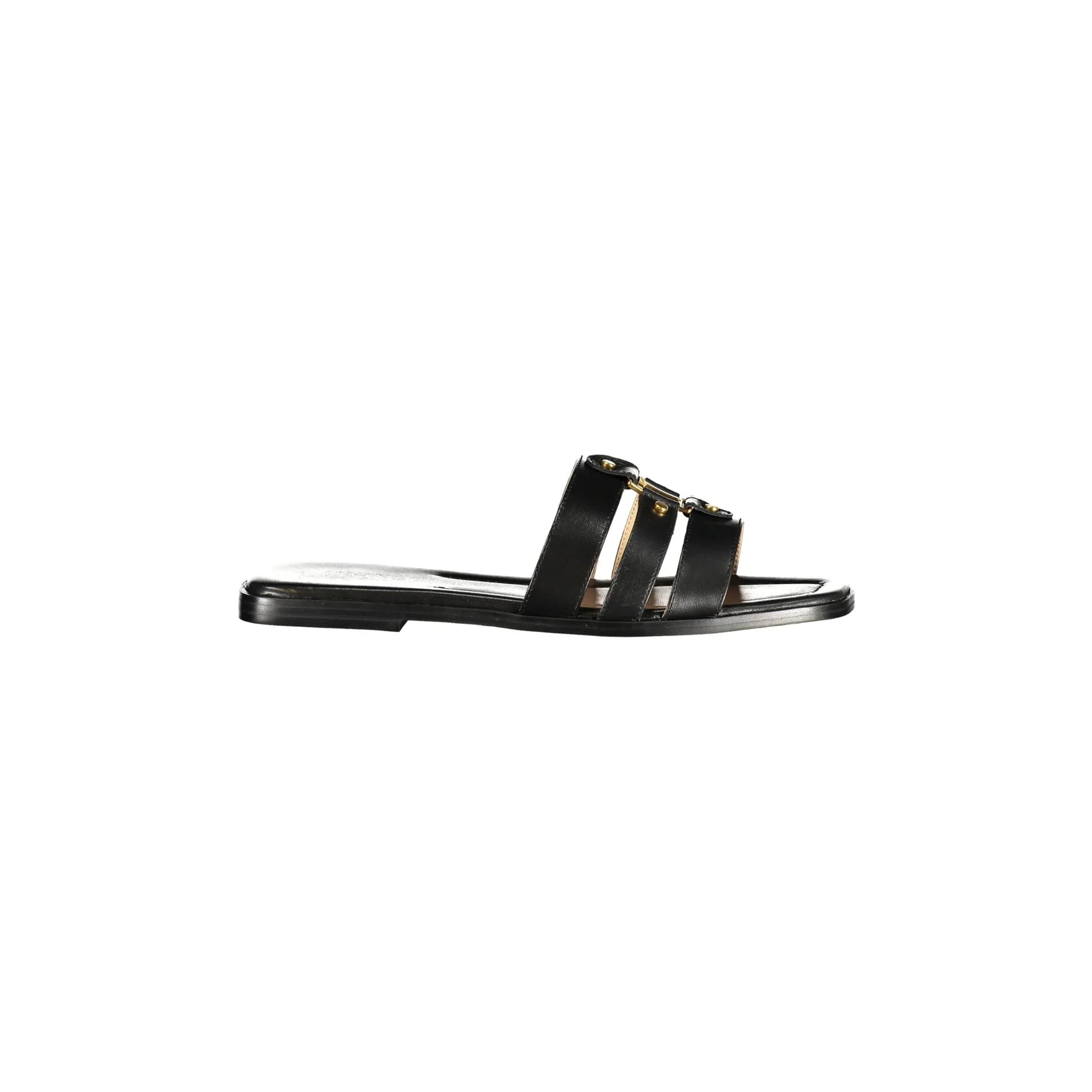 Twinset Sandali Pelle Donna Nero Logo - foto prodotto