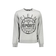 Plein Sport Φούτερ Ανδρικό Γκρι Γύρος Λογότυπο