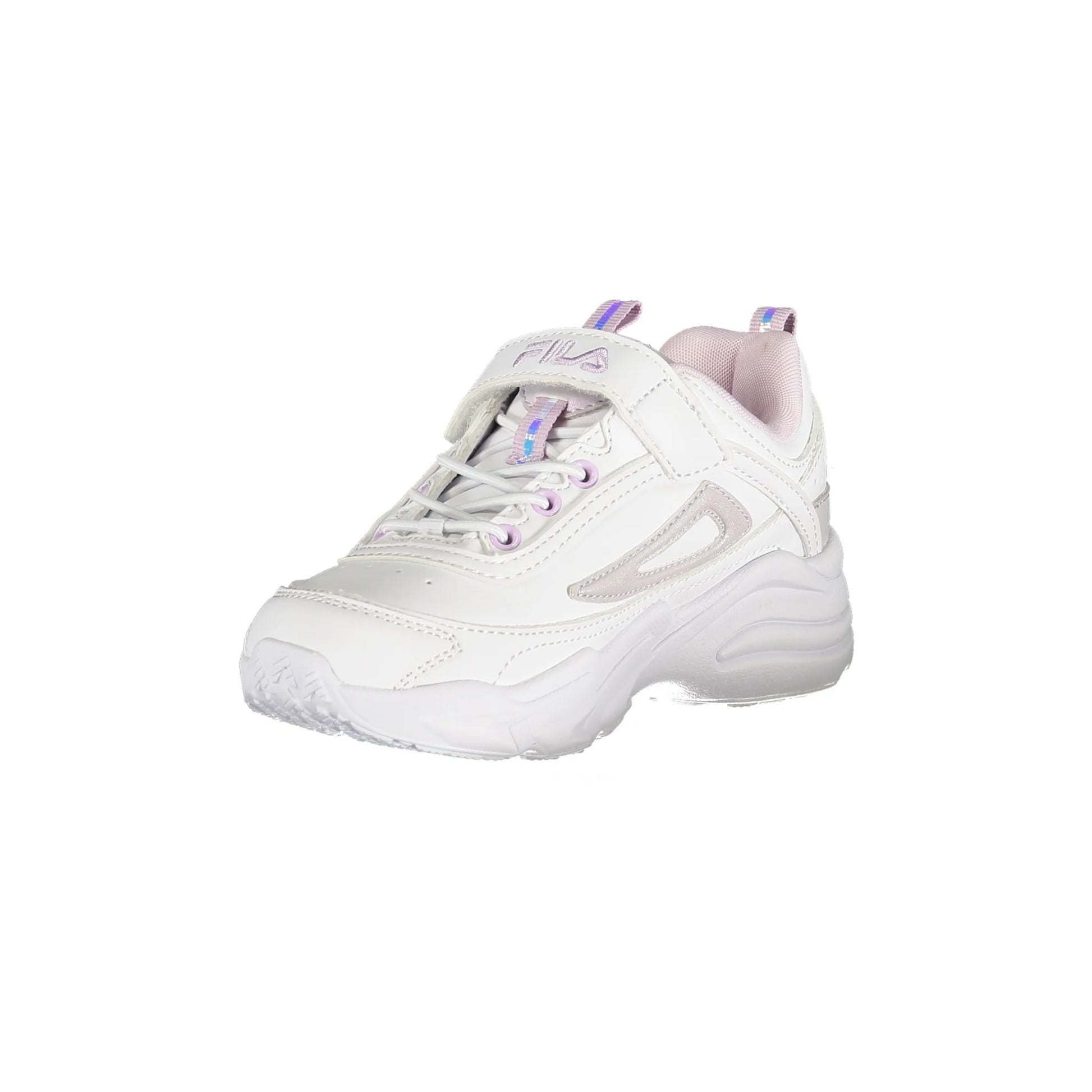 Fila Sneakers Bambina Bianche Sportive Strappo Logo unisex bianco - vista 3